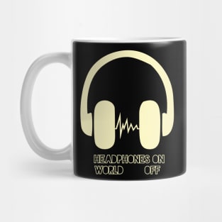 Headphones On, World Off Mug